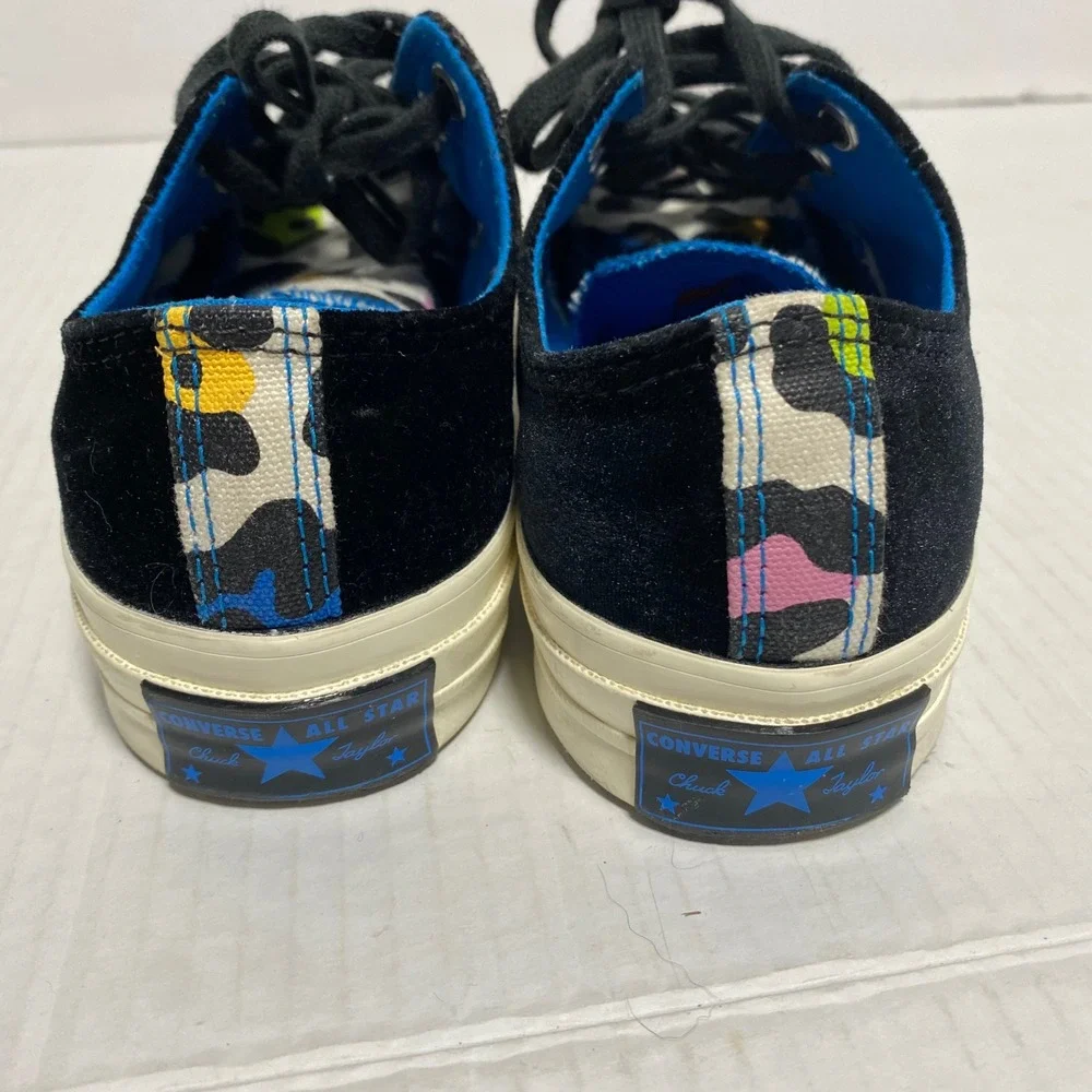 Converse Chuck 70 Ox Velvet Leopard Print Sneakers Black Multi Womens 7 Colorful - Picture 8 of 11